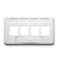 FACEPLATE, FURNITURE, TIA, 4-PORT, WHITE