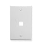 FACEPLATE, OVERSIZED, 1-PORT, WHITE