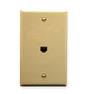 WALL PLATE, VOICE 6P6C, IVORY