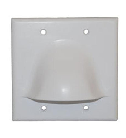 FACEPLATE 2 GANG BULK NOSE WHITE