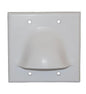 FACEPLATE 2 GANG BULK NOSE WHITE