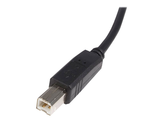 StarTech.com 15 ft USB 2.0 A to B Cable - M/M - USB 2.0 Cable - Black - USB Type A (M) to USB Type B (M) (USB2HAB15) - USB cable - USB to USB Type B - 15 ft