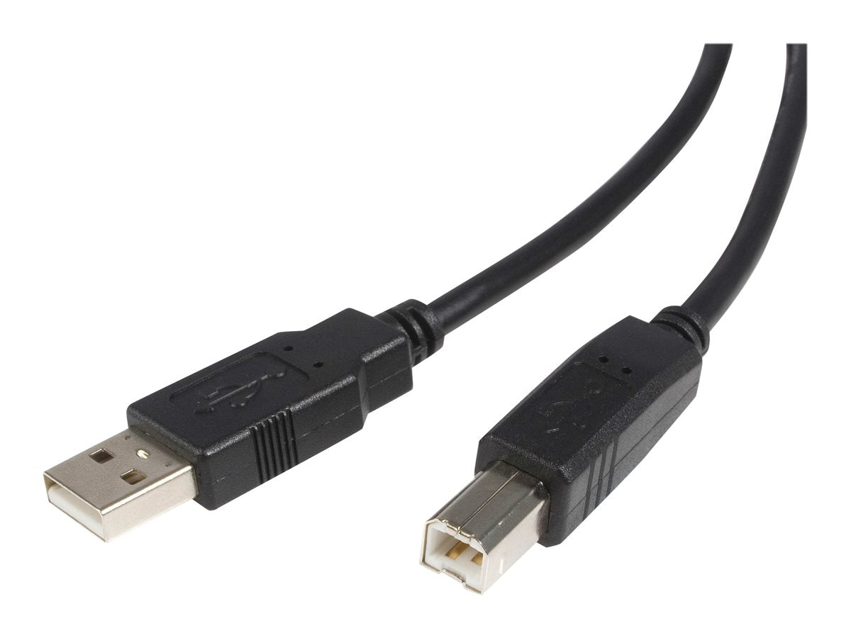 StarTech.com 15 ft USB 2.0 A to B Cable - M/M - USB 2.0 Cable - Black - USB Type A (M) to USB Type B (M) (USB2HAB15) - USB cable - USB to USB Type B - 15 ft