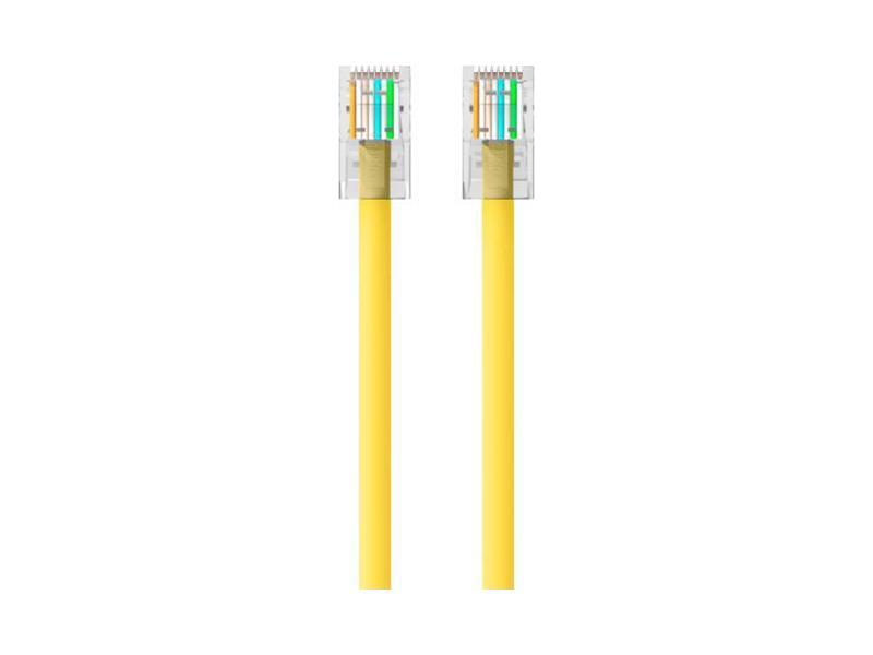 CBL,CAT6,UTP,RJ45M/M,12 ,YLS,SNGL