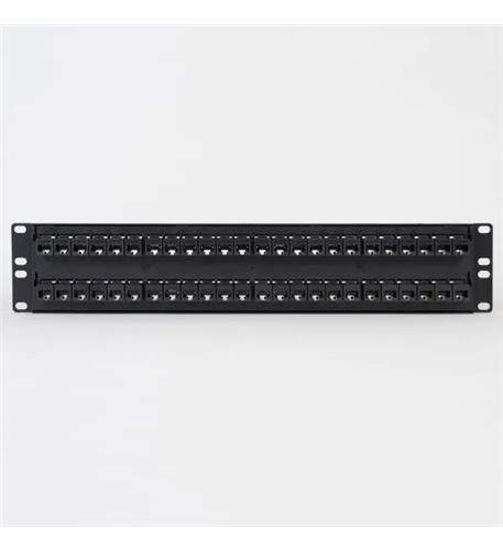 PATCH PANEL,CAT6A, FEED-THRU 48-P,2RMS