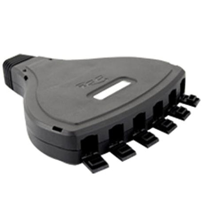 MOBILE, MODULAR, OUTLET BOX 6 PORT,BK