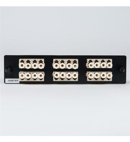 ADAPTER PANEL, 6 QUAD LC, 24F, BEIGE, MM
