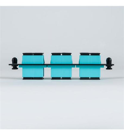 Adapter Panel, 6 Duplex SC, 12F, Aqua MM