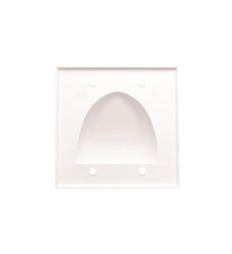 FACEPLATE 2 GANG BULK NOSE WHITE