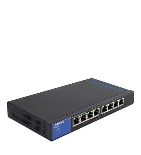 Linksys 8-Port PoE Desktop Giga Switch