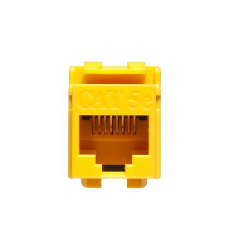 MODULE, CAT 5e, HD, YELLOW
