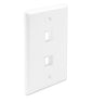 FP02PWH-SPK FACEPLATE 2 PORT 25 PK WHITE