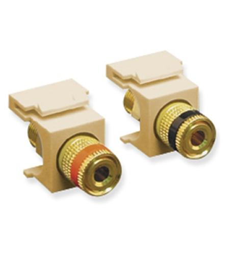 MODULE, BINDING POST, GOLD PLATED, IVORY