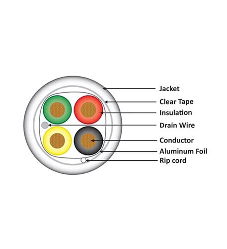 CC1804SRGY4 18-4 SHIELDED SPEAKER GRAY