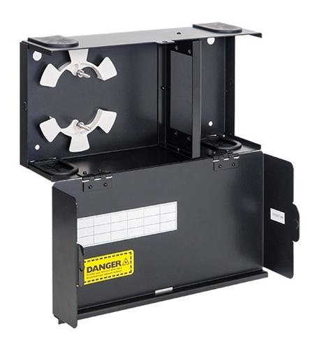 WALL ENCLOSURE,FIBER,2-PANEL,SINGLE DOOR