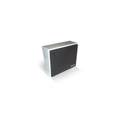 8in Amplified Wall Speaker, Metal, Black