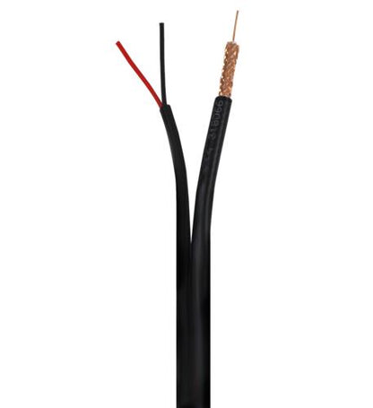 500 FT RG59 & 18-2 SIAMESE BLACK CABLE