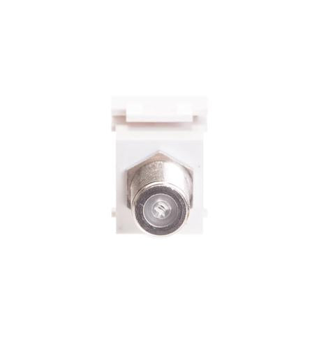 MODULE, CRIMP, F-TYPE, RG6Q, WHITE