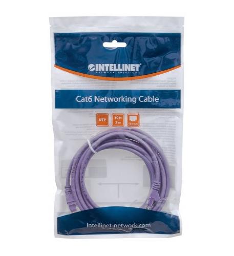 CAT5e BOOT PATCH CORD 10 FT PURPLE