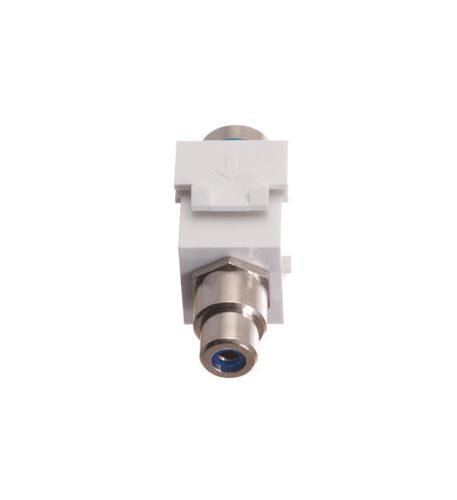 MODULE, CRIMP, RCA, RG6Q, BL INS, WHITE