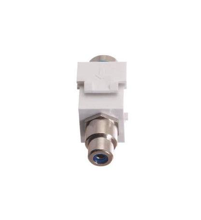 MODULE, CRIMP, RCA, RG6Q, BL INS, WHITE