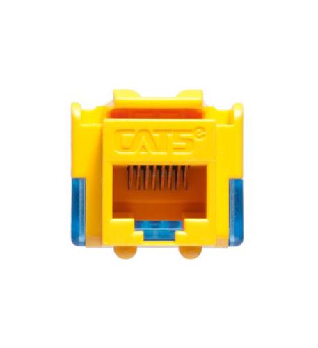 MODULE, CAT 5e, EZ, YELLOW