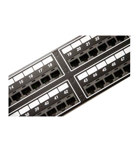 PATCH PANEL, TELCO, 8P2C, 48-PORT, 2 RM