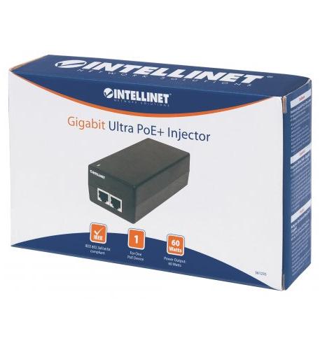 1-Port Gigabit Ultra PoE+ Injector 60W