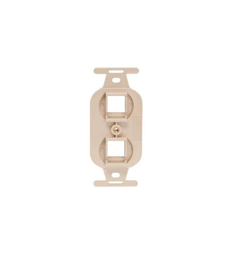 INSERT, ELECTRICAL, 2-PORT, IVORY