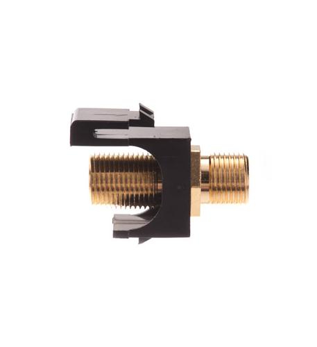 MODULE, F-TYPE, GOLD PLATED, BLACK