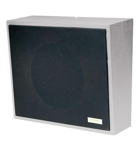 8in Amplified Wall Speaker, Metal, Black