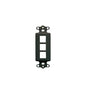 INSERT, DECOREX, 3-PORT, BLACK