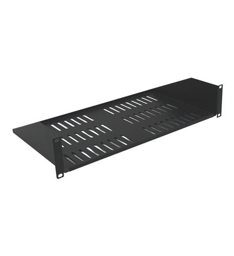 2U, 10in Deep Single Sided Vented Shelf