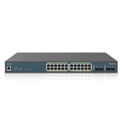 24-Port Gigabit PoE+ Switch with 410W Bu