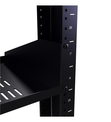 RACK SHELF 10in DEEP SINGLE VENTED 2RMS