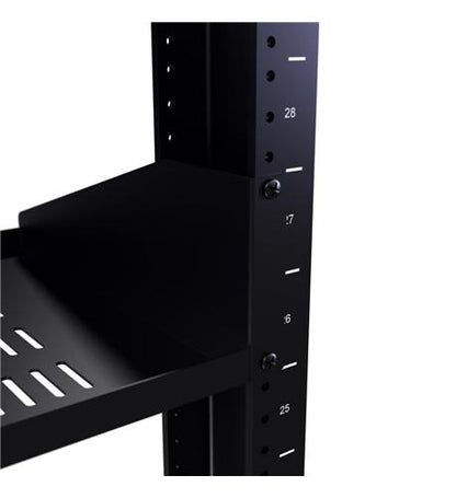 RACK SHELF 10in DEEP SINGLE VENTED 2RMS