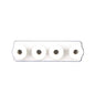 1X4 METAL MUSHROOM BOARD WHITE