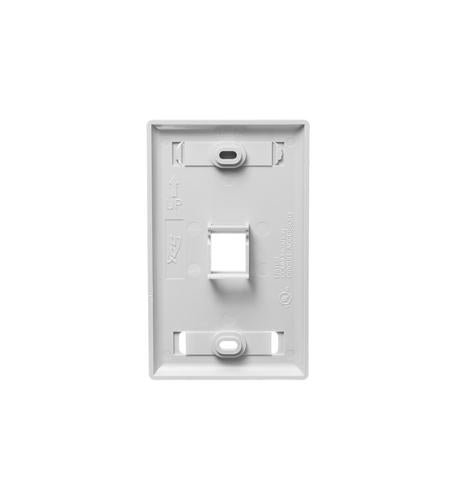 FACEPLATE, ID, 1-GANG, 1-PORT, WHITE