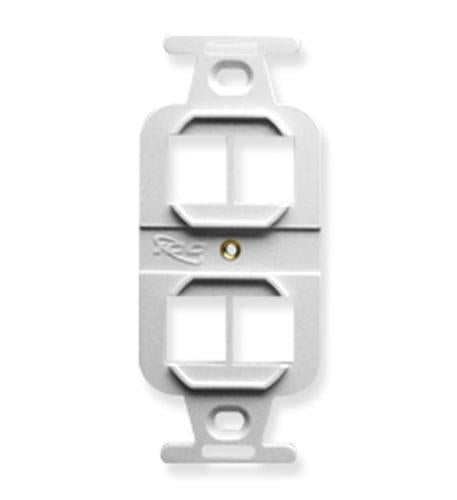 INSERT, ELECTRICAL, HD, 4-PORT, WHITE