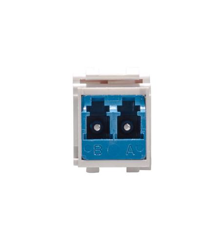MODULE FIBER OPTIC, LC, DUPLEX, WHITE