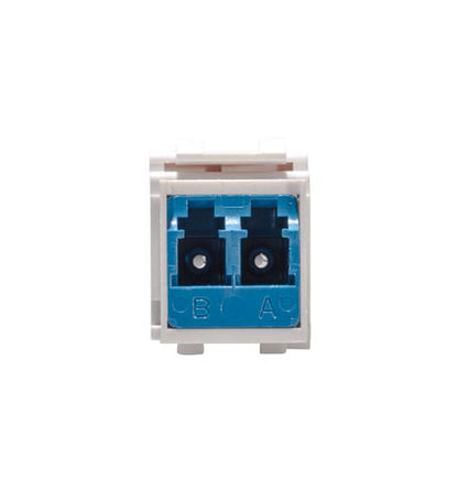 MODULE FIBER OPTIC, LC, DUPLEX, WHITE