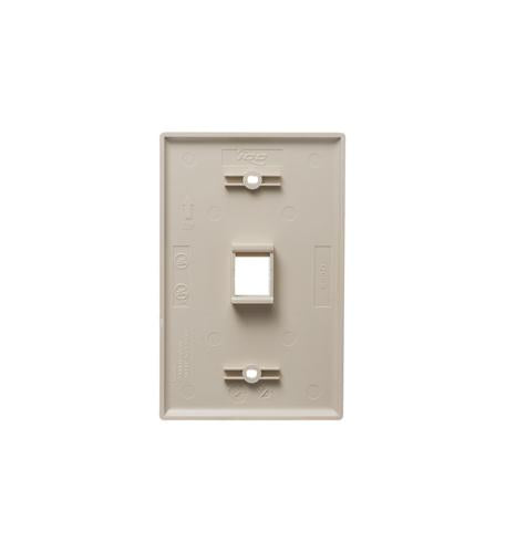 FACEPLATE, OVERSIZED, 1-PORT, IVORY
