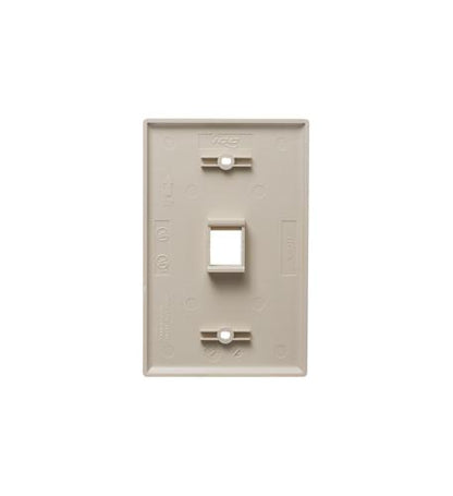 FACEPLATE, OVERSIZED, 1-PORT, IVORY