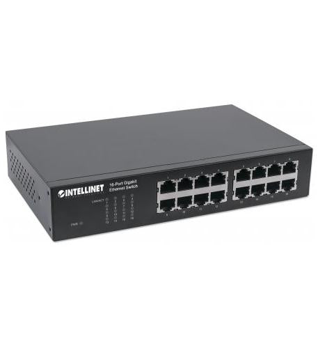 16 Port Rackmount/Desktop Metal Switch