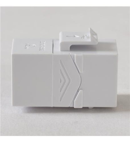 MODULE, COUPLER, CAT5e WHITE