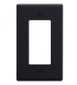 FACEPLATE, DECOREX, 1-GANG, BLACK