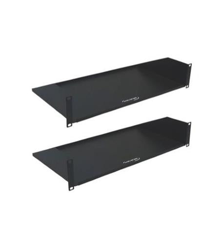 2U 10" SINGLE SIDE SOLID SHELF 2 PACK