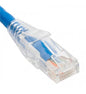 PATCH CORD, CAT5e, CLEAR BOOT, 3' BLUE