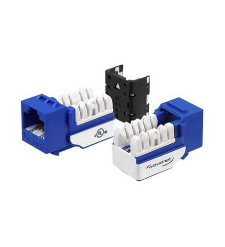 CAT6A JACK BLUE 8P8C SDJ 25 PACK