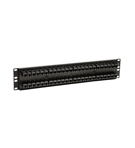 PATCH PANEL,CAT 5e, FEED-THRU 48-P,2RMS